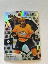 2021-22 Upper Deck Allure Hockey #136 David Farrance Rookie NHL Shield Card