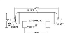 Firestone Ride-rite 9246 Air Tank Suspension Self-leveling Unit