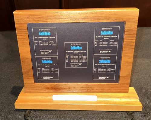 Wall Street Tombstone SallieMae Bank America Merrill Lynch Chalkboard