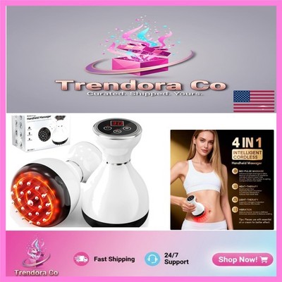 Rechargeable Body Sculpting Massager with Red-Light Therapy & Vibration Features