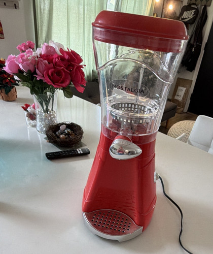 Nostalgia MSB64 Red margarita Maker with Dispensing Spout & Removable Drip Tray
