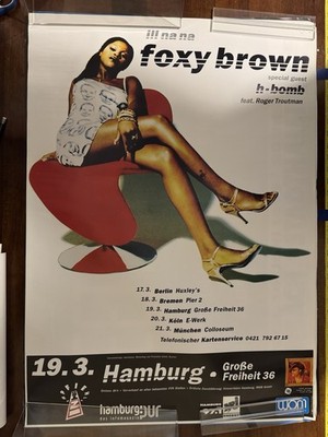 Foxy Brown (rapper) Il Na Na Tour 1996 Germany VTG Poster