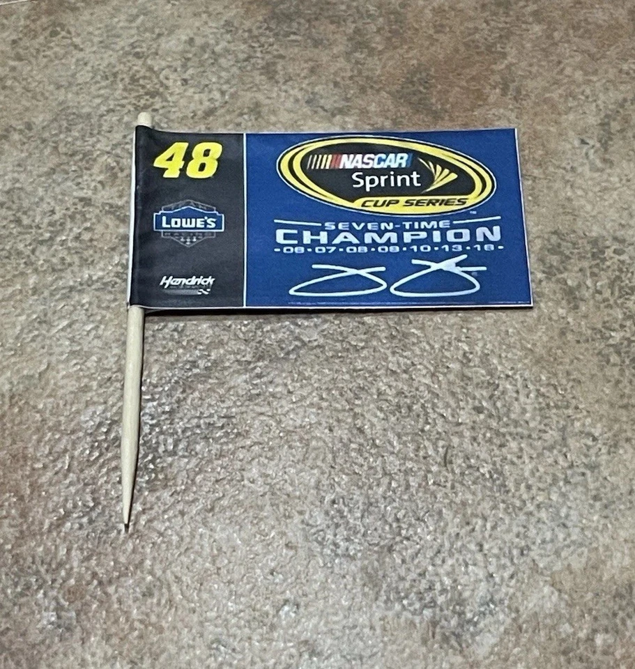 Jimmie Johnson Lowes 2016 7x NASCAR Champion Champ bandera exhibición 1:24 sin auto Foto 3 de 4
