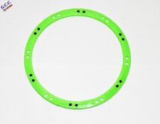 2x Beadlock Look Rim Trims for Traxxas X-Maxx Wheels (ABS) Green W Black Screws