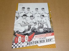 2020 Topps T2 DECADES  BEST JUMBO GOLD 5 X 7 02/10 1950s TEAMS BOSTON RED SOX