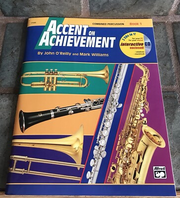 Alfred Accent on Achievement Combined Percussion Book 1 (See DESCRIPTION!)