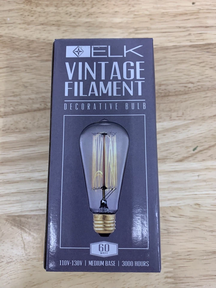 Bombillas LED Alce Vintage Filamento Bombilla - 60 vatios Base Media 1092 Foto 2 de 4