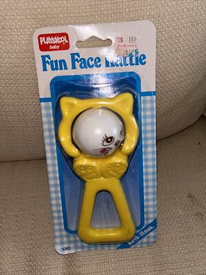 Vintage 1980s Playskool Baby Toy Rattle Grabber Teether NOS-Hard to find