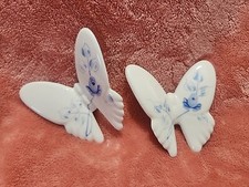 Two Butterfly Wall Hanging by Lasting Products Blue Rose 3.5  x 3.25  