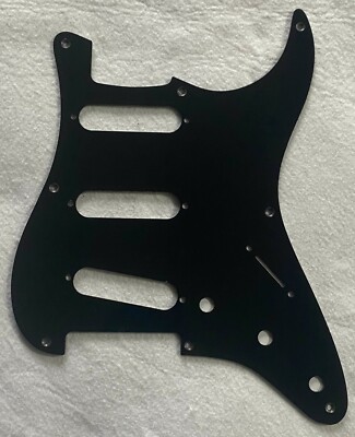 For US Fender 57' 8 screw Stratocaster Guitar Pickguard Scratch Plate,1Ply Black