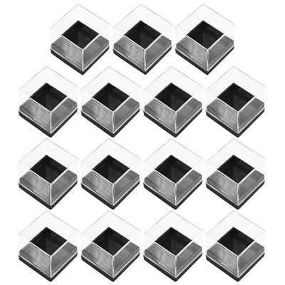  15 Pcs Transparente Displaybox Mineralischer Musterkoffer Container Anzeigen