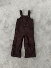 EUC Baby Gap Snow Bibs Brown Puffer Snow Overalls Size 3T  Unisex Boy Girl — photo 1