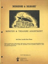 MONSTER & TREASURE ASSORTMENT SET ONE EXC! MONO 9011 Dungeons Dragons D&D Manual