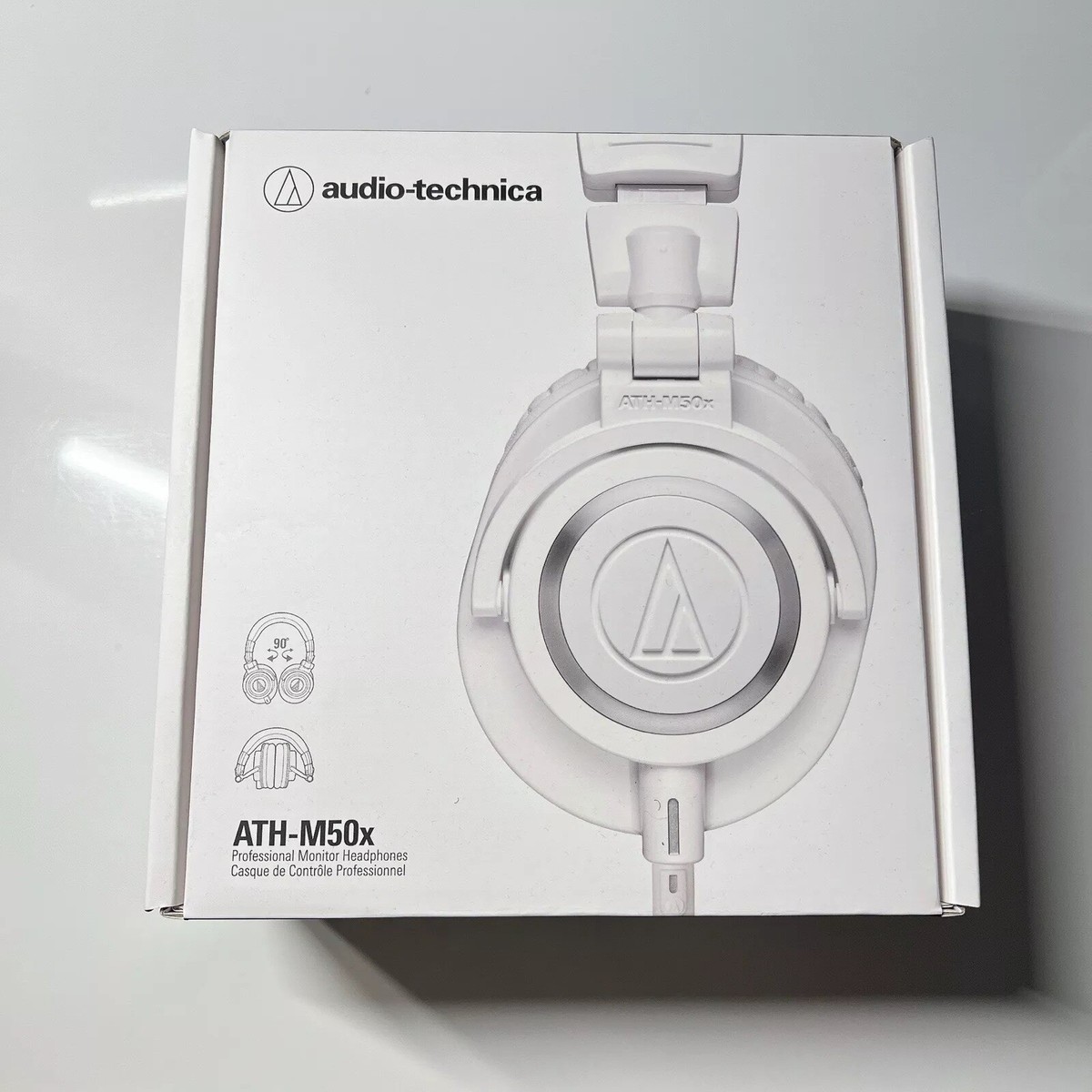 【中古】ATH-M50xWH audio-technica Audio-Technica ATH-M50xWH Closed-Back Monitor Headphones - White