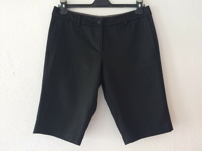 TWIN SET Simona Barbieri Damen Shorts M schwarz Damenhose Stoffhose Anzug Hose