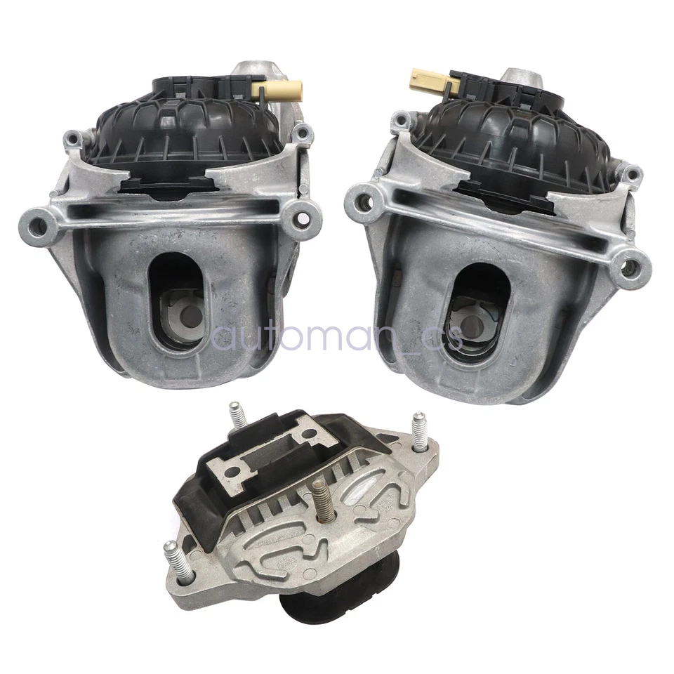 Juego de 3 soportes de motor y montaje de transmisión para Audi S4 S5 Quattro 17-20 Foto 2 de 4