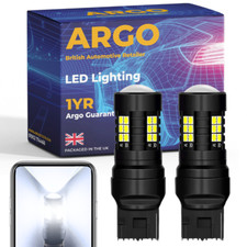 582 7440 W21W Led White DRL Reverse Side Light Xenon Smd Canbus T20 Bulbs 12v