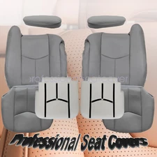 For 2003-06 Cadillac Escalade Bottom & Top Perforated Seat Cover / Foam Cushion