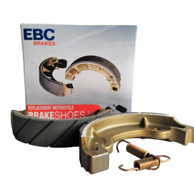 Kawasaki KE 100 A B / KM 100 A -  EBC Bremsbacken geschlitzt brake shoes hinten