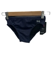 TYR Men's Hexa  Solid Racer Swimsuit-Navy,  size 26