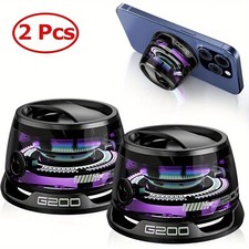 2pcMagnetic Portable Bluetooth Speaker G200 Mini Sound 5.3Bluetooth Phone Holder