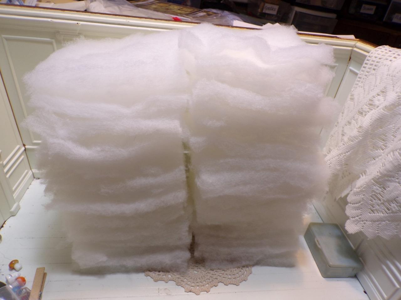 40 PreCut 6inch Cotton Batting Squares Rag Quilts, Mug rugs, Coasters, Craft eBay