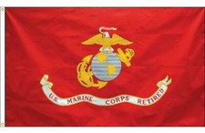 3x5 ft USMC United States Marine Corps RETIRED Military Flag Made in USA