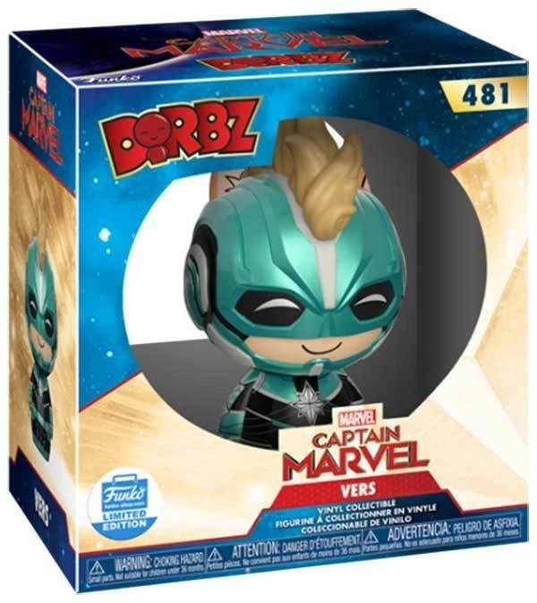 Dorbz Marvel s Captain Marvel Vers 481 Vinyl Figure Collectible Funko Limited