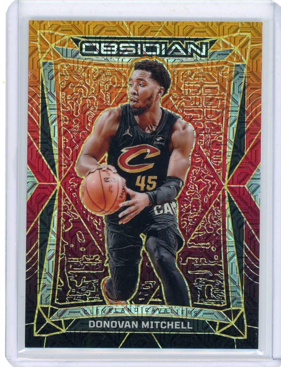 2023-24 Panini Obsidian Basketball Molten Mojo #94 Donovan Mitchell #10/10