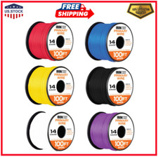 14 Gauge Primary Automotive Wire - 6 Roll Assortment Pack - 100 Ft of Copper Cla