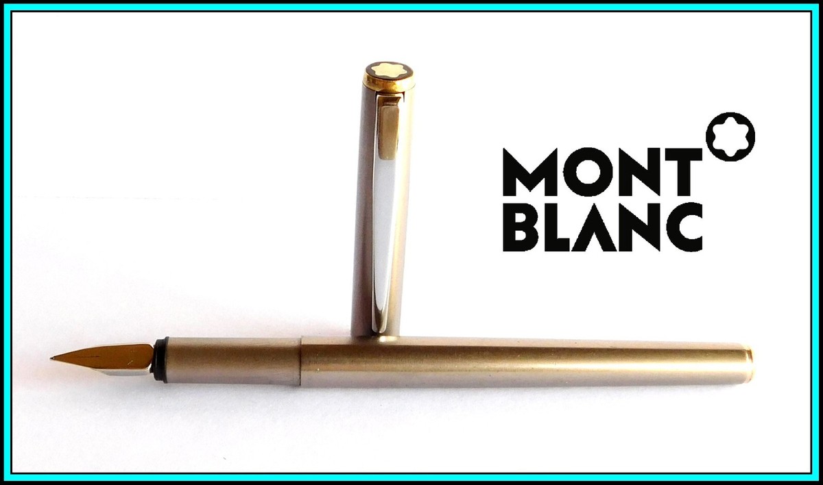 MONTBLANC NOBLESSE Fountain Pen MEDIUM Steel NIB - w/ Converter