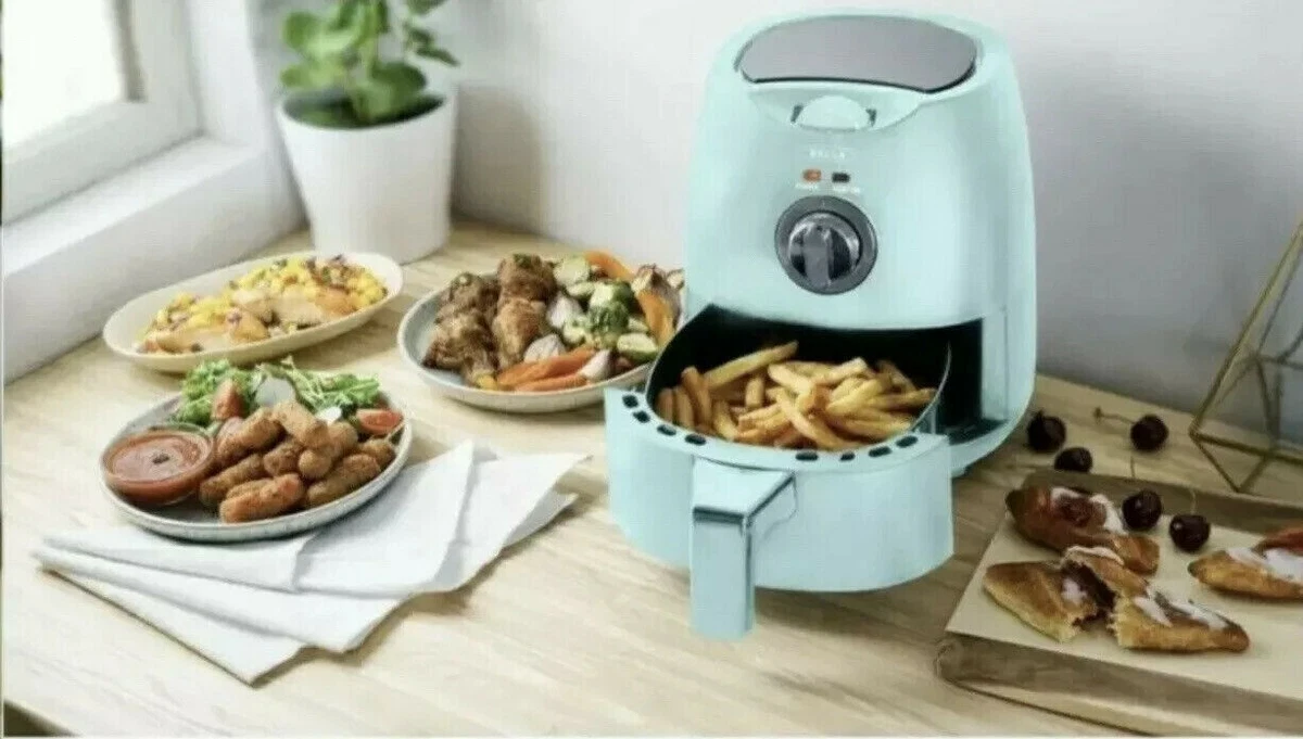 Bella 2 Quart Air Fryer, Aqua