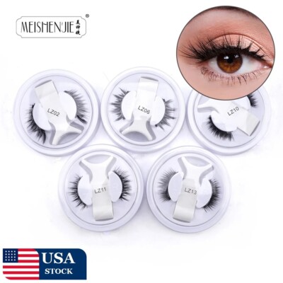 Wholesale 5 Pair Magnetic Eyelashes Kit Natural Long False Eyelashes Magnetic