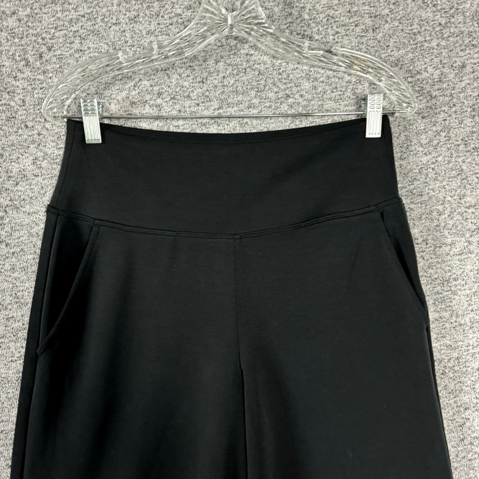 Calça Athleta Feminina Pequena Preta Seasoft Perna Larga Puxador - Imagem 3 de 4