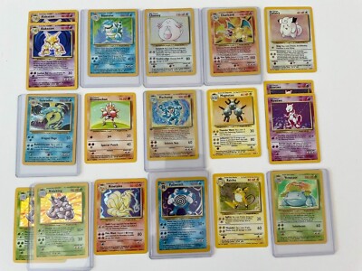 Rare Unlimited Holo Base Set 1 Pokemon Cards/WOTC 1999 #1-15/102 | eBay UK