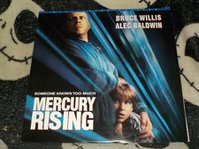 Mercury Rising Widescreen Laserdisc LD Bruce Willis Alec Baldwin Free Ship $50