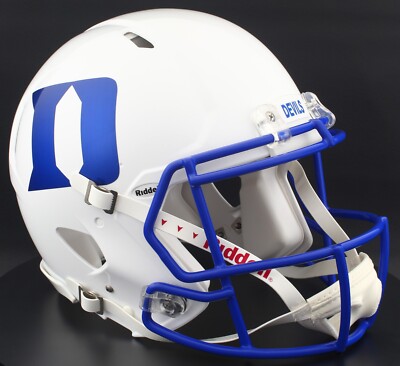 duke blue devils football helmet Riddell Speed Authentic and official paint and decals Daniel Jones Duke Blue Devils