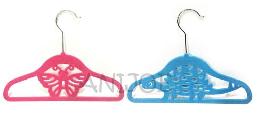 Non-Slip Velour Children's Clothes Hangers, Dinosaurs or Butterflies (Pack of 3) - Picture 1 of 3