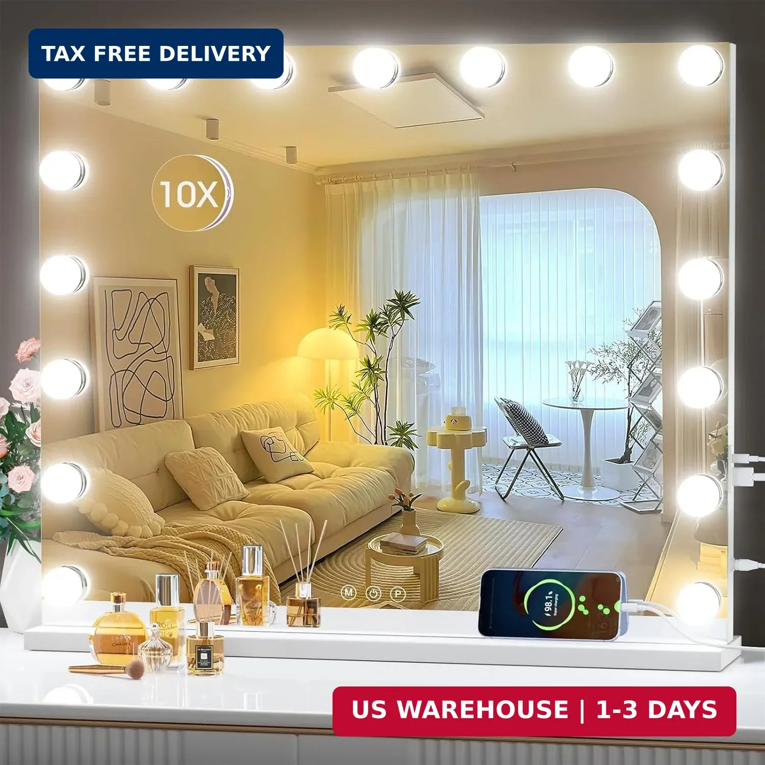 Hasipu Vanity Mirror with Lights, 24