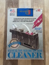 ALLSOP 3 VCR VHS Head, Tape Path, Tape Drive, CLEANER Model 61000 W/ Liquid
