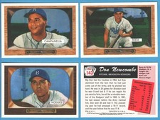 1995 Topps Archive BROOKLYN DODGERS - 1955 BOWMAN 20 Card Team Set