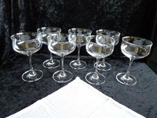 7x Sektschale schlichte Kristall Sektgläser Champagnerglas Dessertglas Leonardo