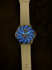 Invicta Pro Diver Quartz 48mm Gold Tone Blue MOP Dial White Rubber Strap — photo 8