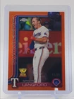 WYATT LANGFORD 2025 TOPPS CHROME ORANGE REFRACTOR RANGERS /25 Q2277