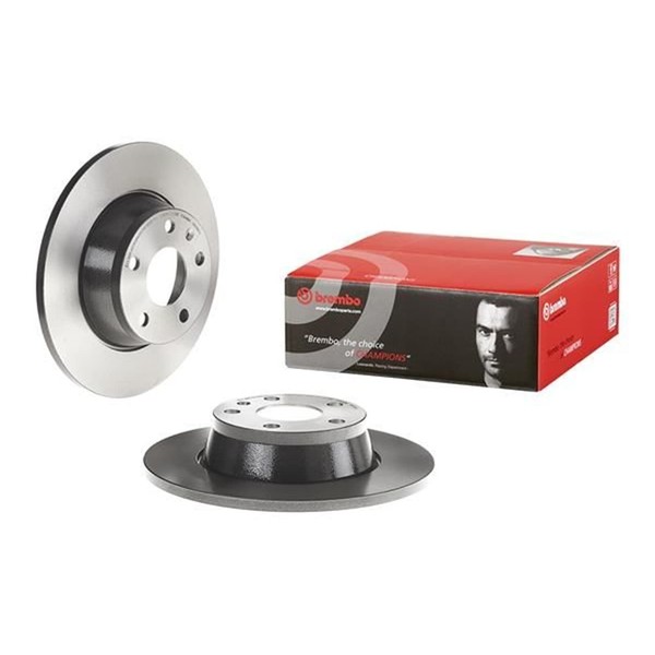 2X Brembo Bremsscheiben 286Mm Voll Hinten Passend FÜR Audi TT-image