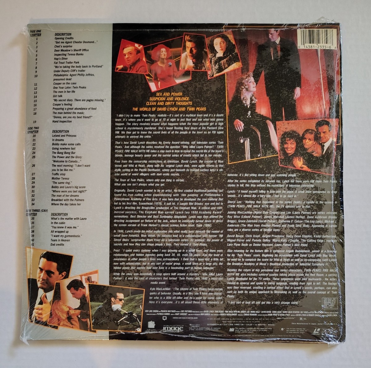 Twin Peaks: Fire Walk with Me (Laserdisc, 1993) for sale online | eBay