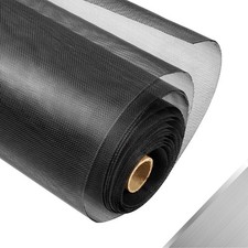 FCSOTSPS 304 Stainless Steel Mesh Window Screen Roll,35IN 35IN x 10FT, Black