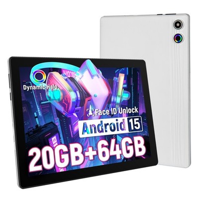 10.1'' Android 15 20GB RAM 64GB ROM Tablet IPS LCD WIFI BT Octa Core Dual Camera