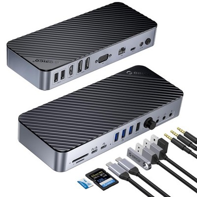 20-in-1 Laptop Docking Station, Triple Display with 2xDP and 1xHDMI, 10 Gbps ...