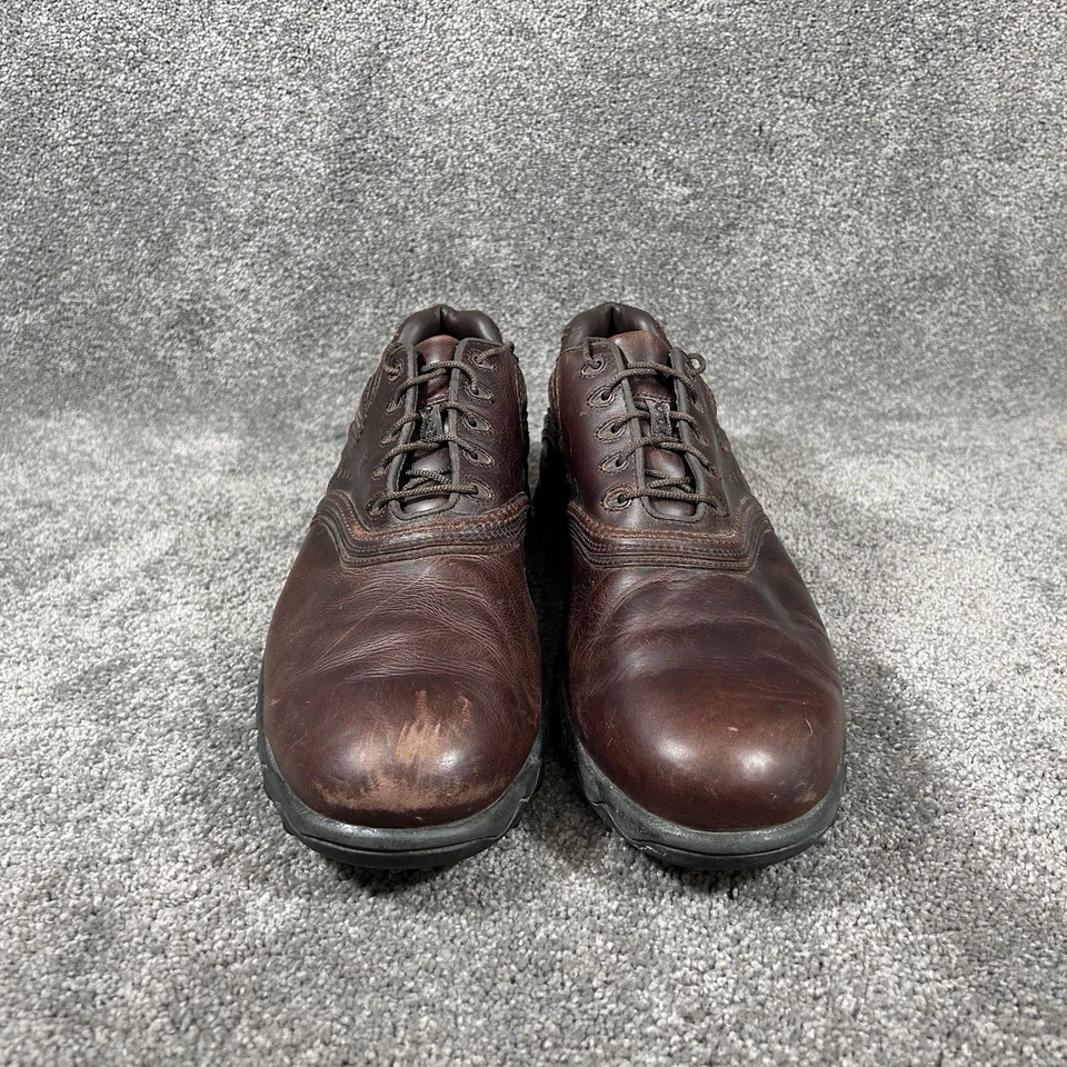 FootJoy Contour Series 54049 Mens Sz 13 Brown Leather Soft Spike Golf Shoes Used - Image 3 of 4